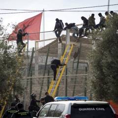 Imágenes muestran a migrantes inmóviles y sangrando en la frontera de Melilla tras incidente fatal