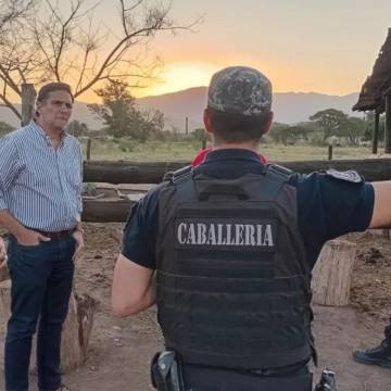 Supervisaron la labor preventiva del Departamento Caballería en Metán