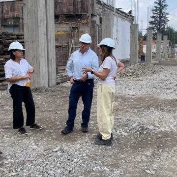 Supervisaron las obras de ampliación y refuncionalización del hospital San Bernardo