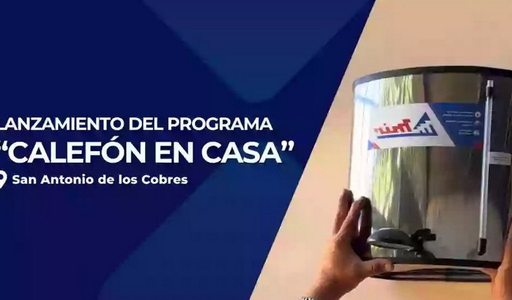 Lanzan el Programa Calefón en Casa en San Antonio de los Cobres