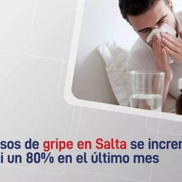 Los casos de gripe en Salta se incrementaron en casi un 80% en el último mes