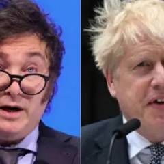 Milei se reunió con el exprimer ministro británico Boris Johnson