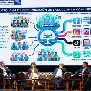 Saeta participó en Mendoza en el XIX Congreso Argentino de Vialidad y Tránsito